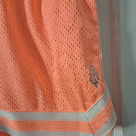 Free People Mesh Track Short Papaya Punch Sz M - Picture 6 of 11